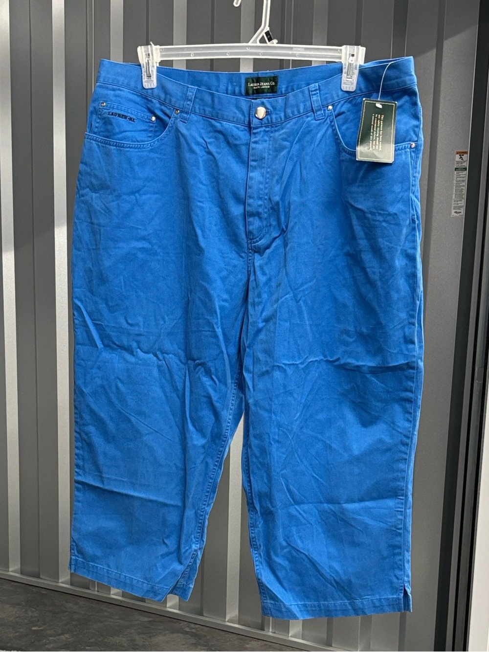 NWT Lauren Jeans Co Ralph Lauren Blue Casual Mid-Calf Capris Capri Pants 20W